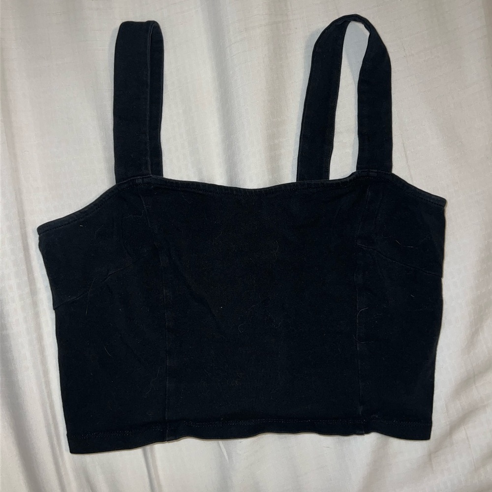 Express Black Women's Crop Top